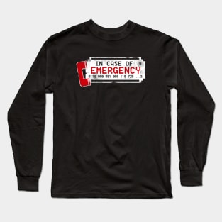 IT Crowd Emergency Number T-Shirt Long Sleeve T-Shirt